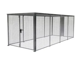 magazijnbox HxBxD 2 1x2 45x5885m gaaswanden dubbele openslaande deur
