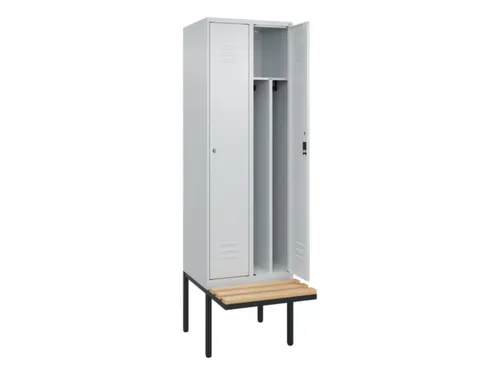 locker voor scheiding van kleding,HxBxD 2120x600x815mm,2vak