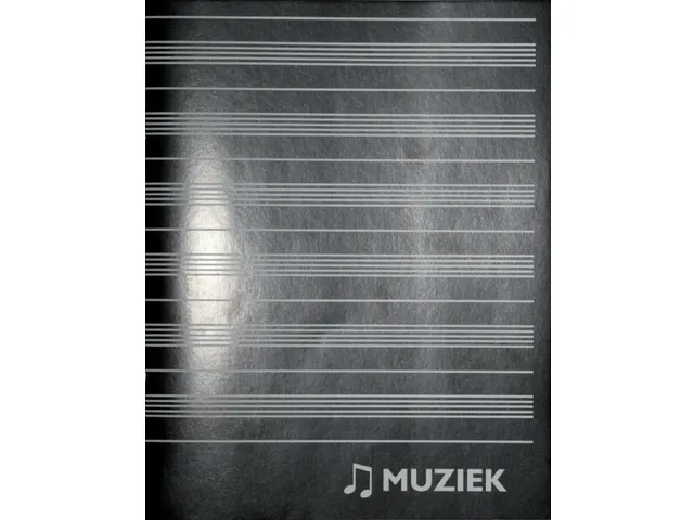 Muziekschrift Qbasic 165x210 36blz 70gr zwart