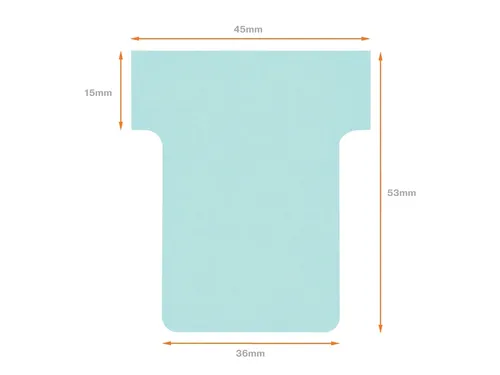 Planbord T-kaart Nobo nr 1.5 36mm blauw