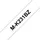 Labeltape Brother P-touch M-K231 ongelamineerd 12mm zwart op wit