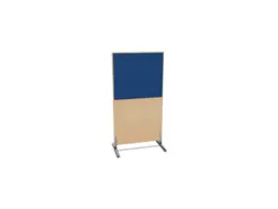 scheidingswand,HxB 1545x800mm,NE-esdoorn,BN6016-blauw