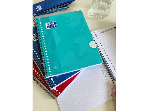 Collegeblok Oxford School Scribzee A4 23-Gaats Ruit 10Mm 80Vel Assorti