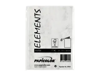 Correspondentiekaart Papicolor dubbel 105x148mm marmer grijs pak 6 st - 3