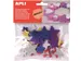 Étoile autocollante paillettée couleurs assorties 50 pièces