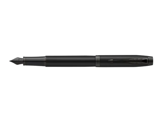 Vulpen Parker IM Monochrome GB Matt Black Fijn Blauwe inkt