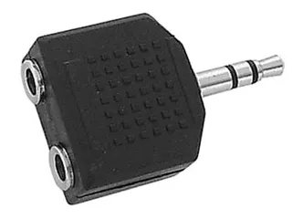 Dubbele Vrouwelijke 3.5mm Stereo Jack Mannelijke 3.5mm Stereo Jack - 1