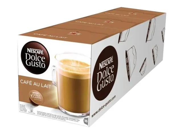 Koffiecups Dolce Gusto cafe au lait 16 stuks