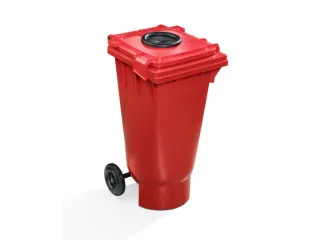 UN-bak,v. spuitbussen,kunststof,rood,120l,HxLxB 960x554x498mm - 1