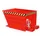 kiepbak,HxLxB 890x1440x800mm,0,7m³,draagverm. 1000kg,RAL3000