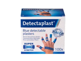 Elastische blauwe textielpleister Detectaplast assorti 100 stuks - 3