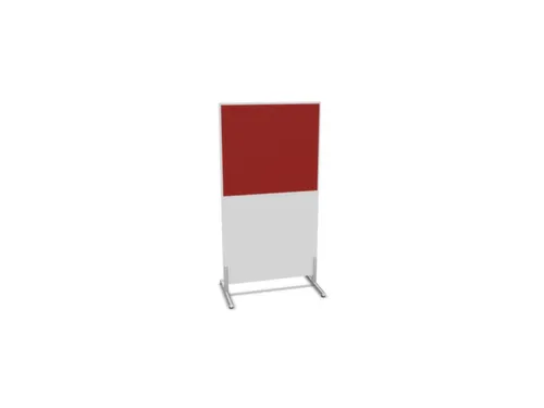 scheidingswand,HxB 1545x800mm,Bl-wit,BN4011-rood