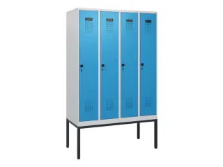 schoollocker,HxBxD 1950x1200x500mm,4vak,vak B 300mm,draaigrendel - 2