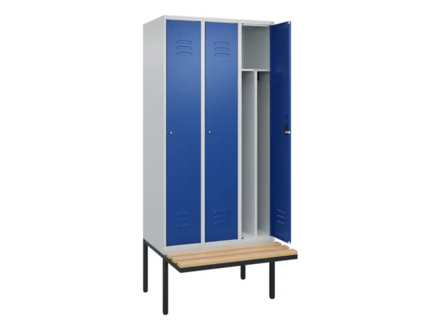locker voor scheiding van kleding,HxBxD 2120x900x815mm,3vak