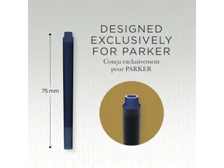 Inktpatroon Parker Quink zwart blister à 10 stuks - 6