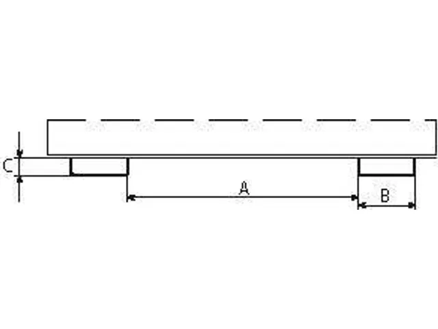 Kiepbak Spaander-uitvoering 680x1280x1440mm 0.75m³ 1000kg