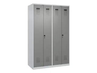 locker voor scheiding van kleding,HxBxD 1850x1200x500mm,4vak - 2