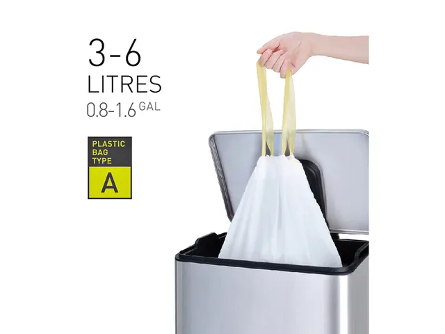 Afvalzak EKO MDPE type A met trekband 35x40cm 3-6L wit