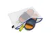 etui A4 PVC-vrij transparant met blauwe rits