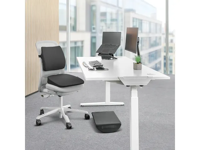 Voetensteun Fellowes Breyta kussen zwart