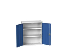 wandkast 900x800x350mm 2xStalen bodem sokkel Ral 7035 front Ral 5010