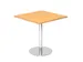 vergadertafel,HxBxD 745x800x800mm,vierkant,schotelvoet chroom