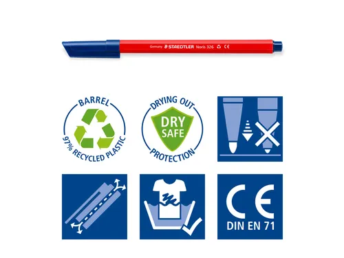 Kleurstift Staedtler Noris 326 kartonnen etui 20 kleuren