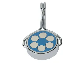 Magneet MAUL Neodymium met haak Ø38,5mm trekkracht 30kg chroom - 5