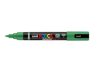 Paintmarker Uni POSCA PC-5BR brushpunt M donkergroen - 3