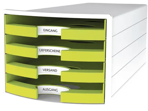 Ladekast HAN Impuls met 4 open laden geel