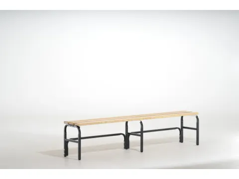 omkleedbank HxLxD 450x1500x350mm houten lijst RAL7016 Antraciet