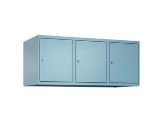 opzetkast,v. locker,3vak.,vak B 400mm,HxBxD 500x1200x500mm - 2
