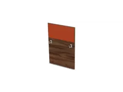 baliepaneel bureau aanbouw rechts NP-tiepolo nut BN3012-oranje 800mm