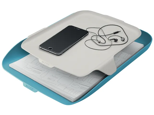 Brievenbak Leitz Cosy met desk organiser blauw A4