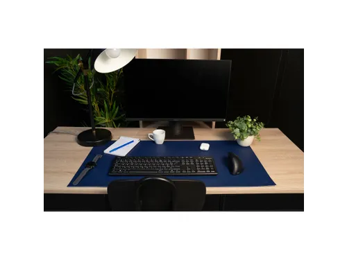 Sous-main souple PU 40x80cm marine/ciel