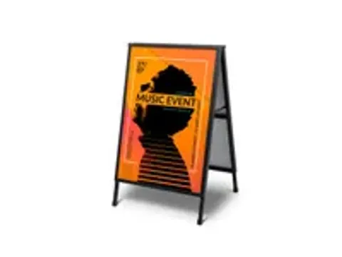 OUTLET Stoepbord Slide-In A1 zwart