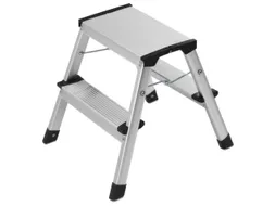 vouwtrapje bordes H 400mm 2x2treden HxBxD 400x490x490mm aluminium