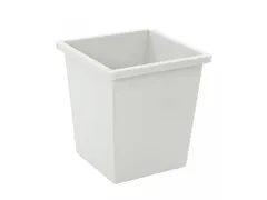Vierkant Tapse Papierbak 27 Liter Grijs