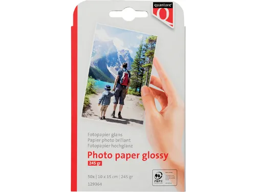 Fotopapier Quantore 10x15cm 245 Gram Glans 50vel