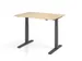 Bureau assis-debout électrique 700-1200x1200x800mm chêne/graphite