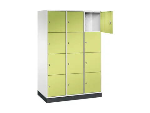 grootvolume-lockersysteem,HxBxD 1950x1220x600mm,3x4vakken,cil.-slot