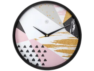 Wandklok nXt Grace dia 30cm kunststof zwart - 1