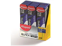 Black'peps mines, 0,5 mm, HB, boîte de 12 pièces