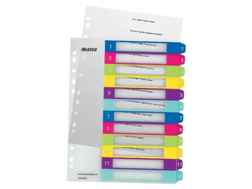 WOW printbare index, 12 tabs