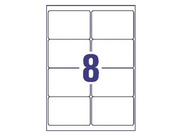 Etiket Avery L7165B-100 99.1x67.7mm blockout 800stuks