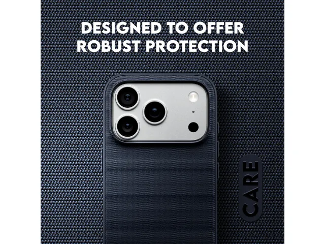 PanzerGlass CARE by Fusion Fabric Case Blue w. MagSafe iPhone 18
