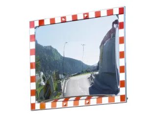 verkeersspiegel,HxB 600x800mm,max. zichtbreedte 10m,spiegel RVS - 1