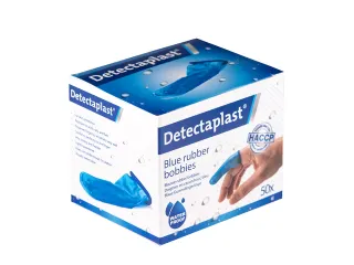 Vingerlingen Detectaplast rubber blauw 50 stuks - 4