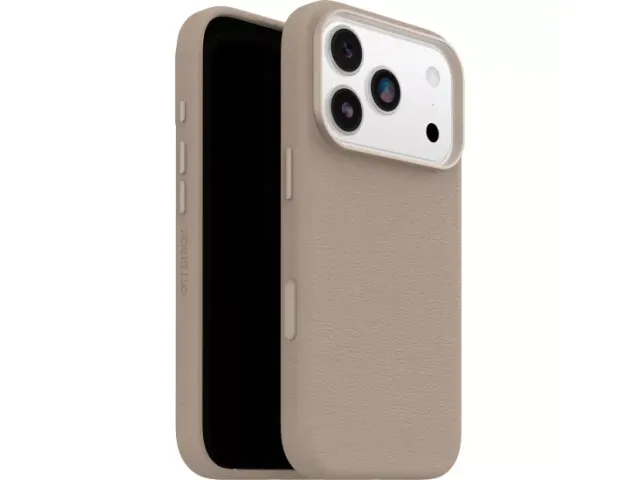 OtterBox Symmetry Leather iPhone 17 Pro hoesje grijs