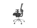 Siège de bureau 400 NPR tissu noir/dossier Mesh noir/piètemen chrom